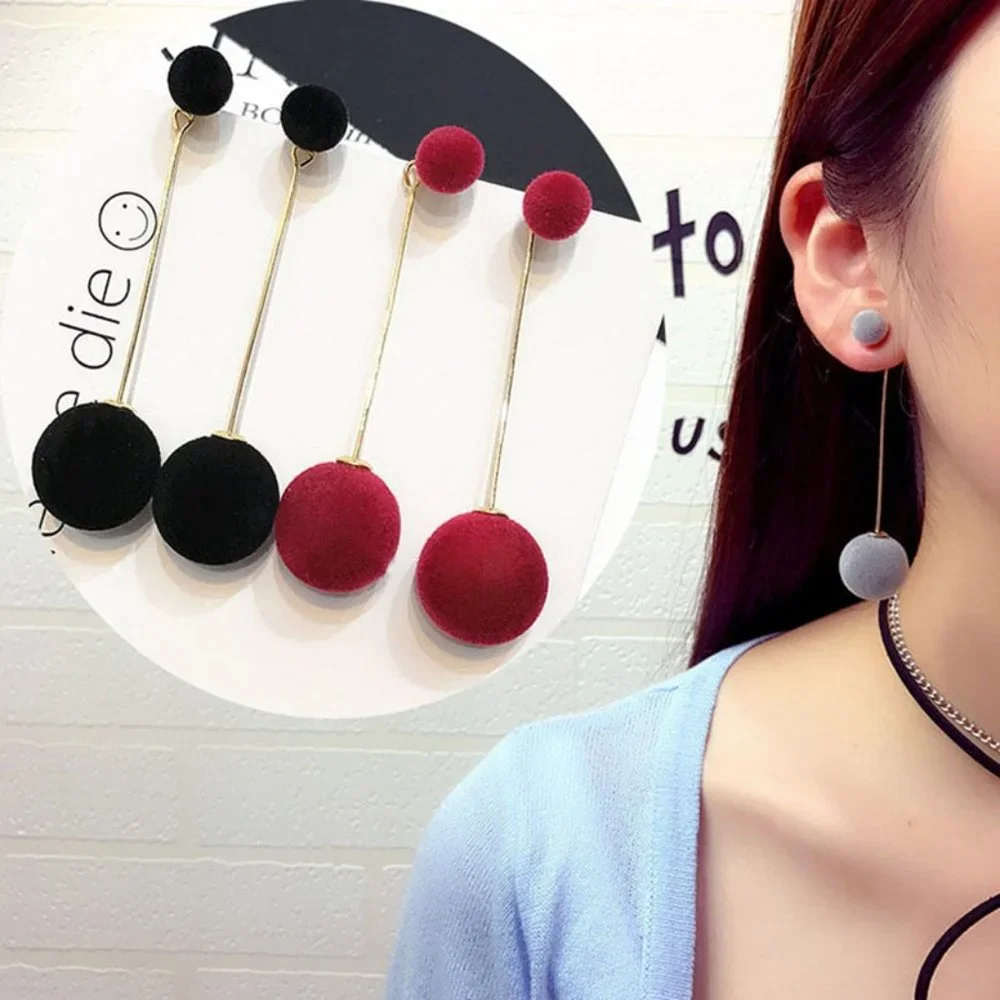 Earrings Women Ball Bohemian Hoop Cute Trendy Jewelry - Picture 10 of 10